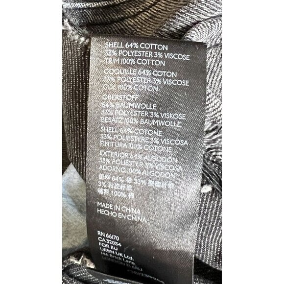 FP We The Free Belted Denim Skirt Grey Black Mini Raw Hem Boho Women's Size 27 - Picture 5 of 6